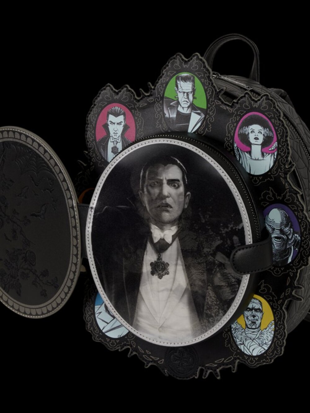 Loungefly Universal Monsters Exclusive Lenticular Cameo Backpack & Wallet NWT - Picture 10 of 16